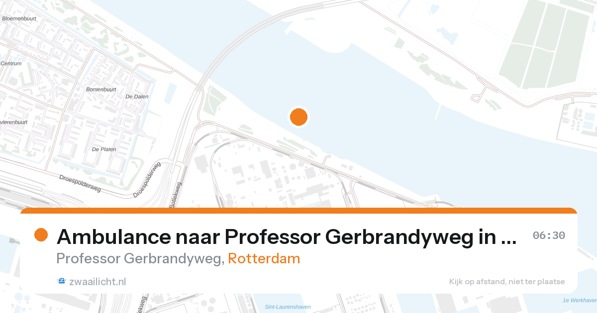 Ambulance naar Professor Gerbrandyweg in Rotterdam — 16 jul 2026