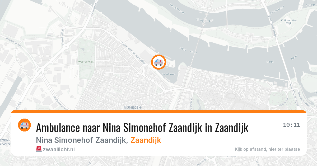 Ambulance naar Nina Simonehof Zaandijk in Zaandijk — 8 aug 2026