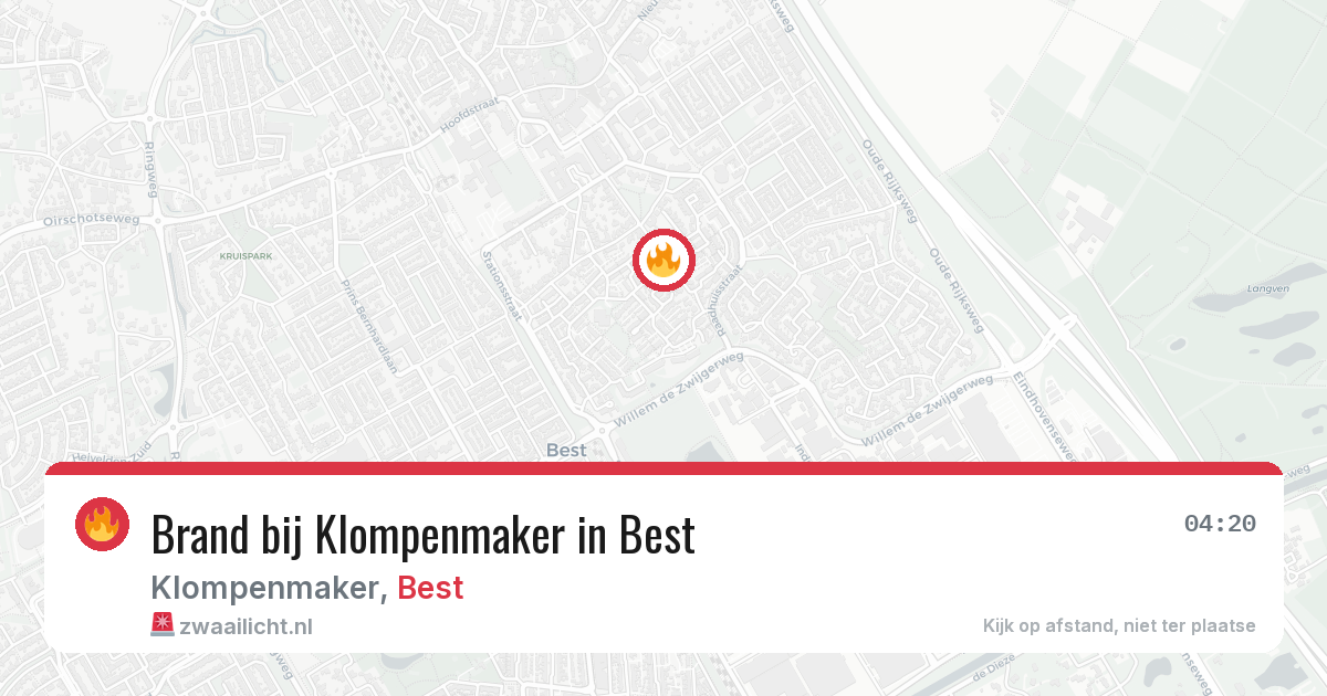 Brand bij Klompenmaker in Best — 28 jun 2026