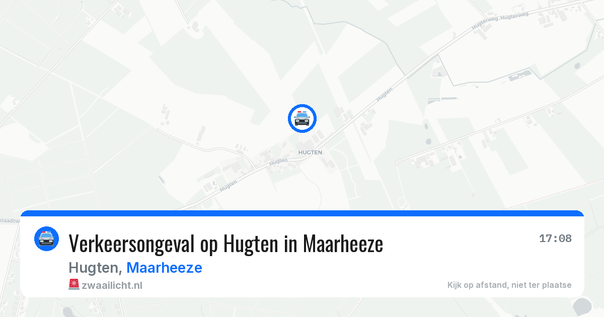 Verkeersongeval op Hugten in Maarheeze — 10 aug 2026