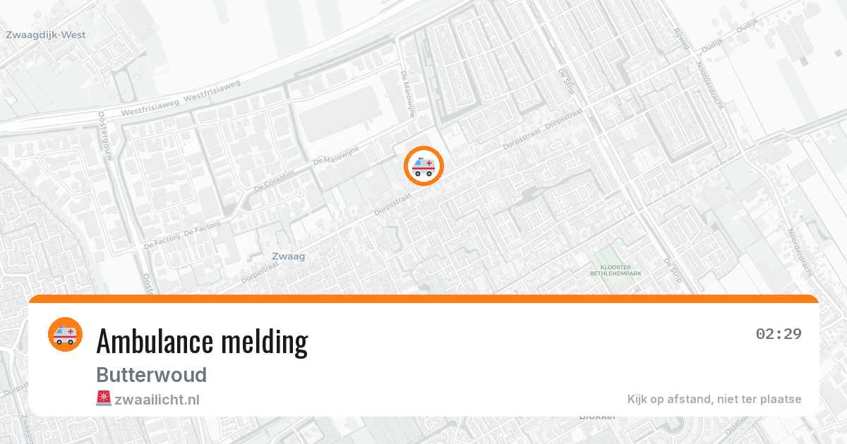 Ambulance melding — 5 jul 2026