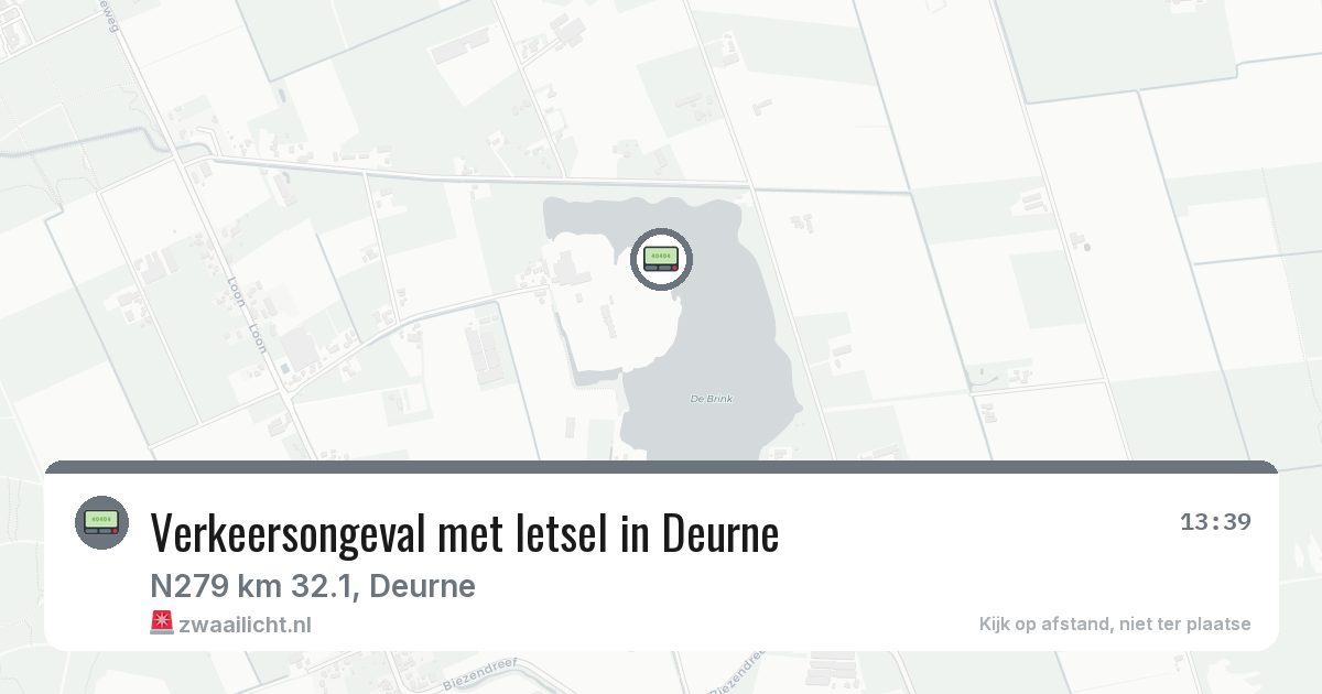 Verkeersongeval met letsel in Deurne — 13 mrt 2026