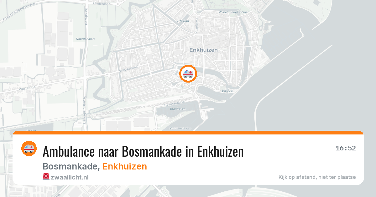 Ambulance naar Bosmankade in Enkhuizen — 2 jul 2026