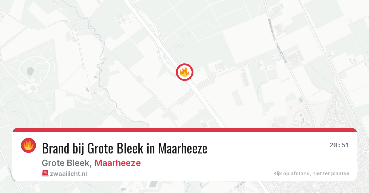 Brand bij Grote Bleek in Maarheeze — 14 mei 2026