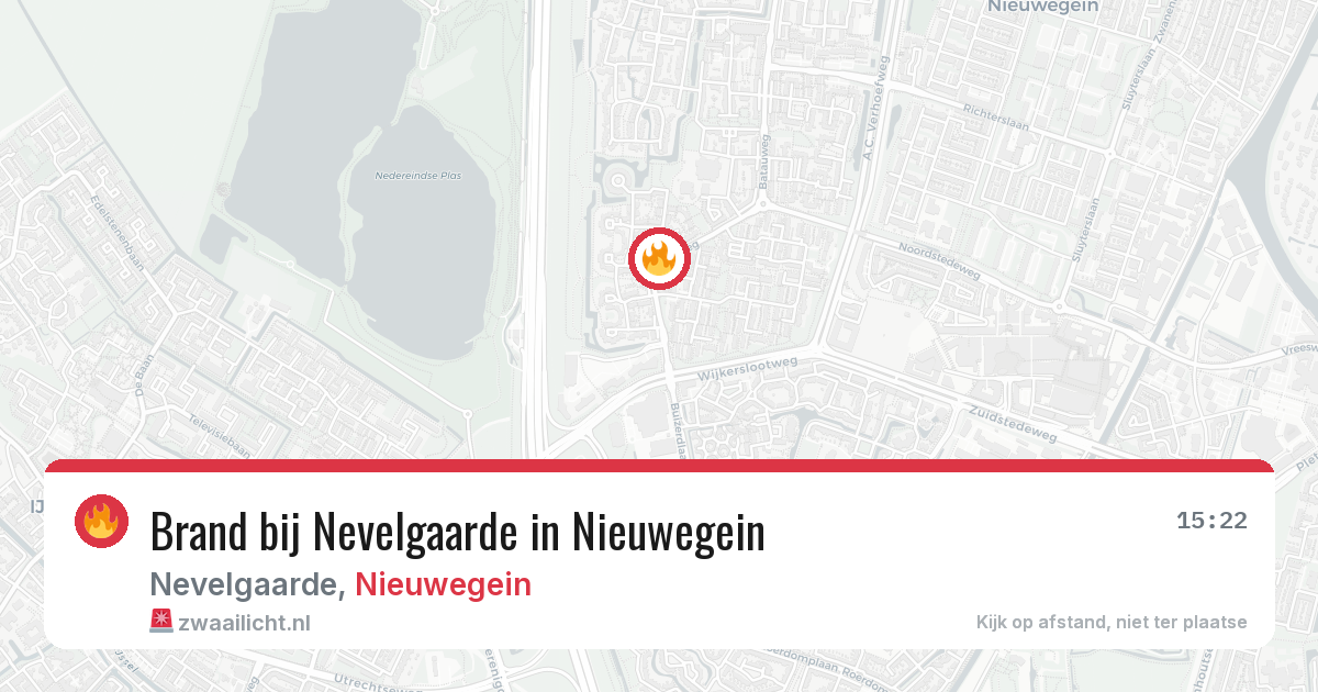 Brand bij Nevelgaarde in Nieuwegein — 8 aug 2026