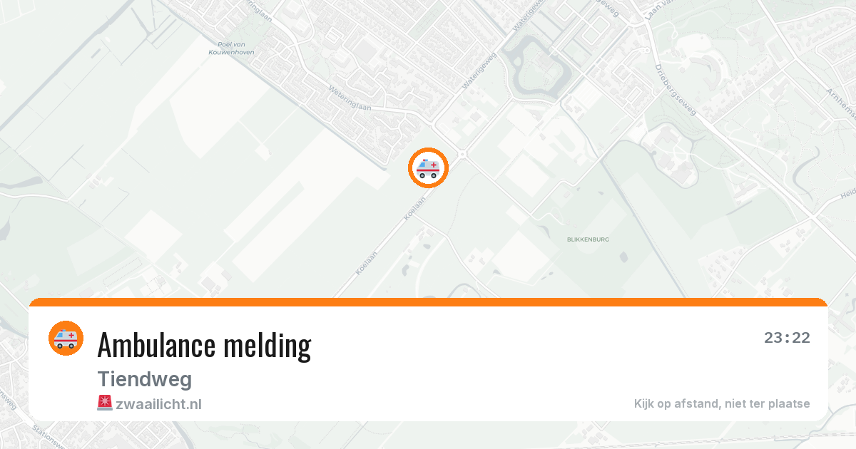 Ambulance melding — 8 jul 2026