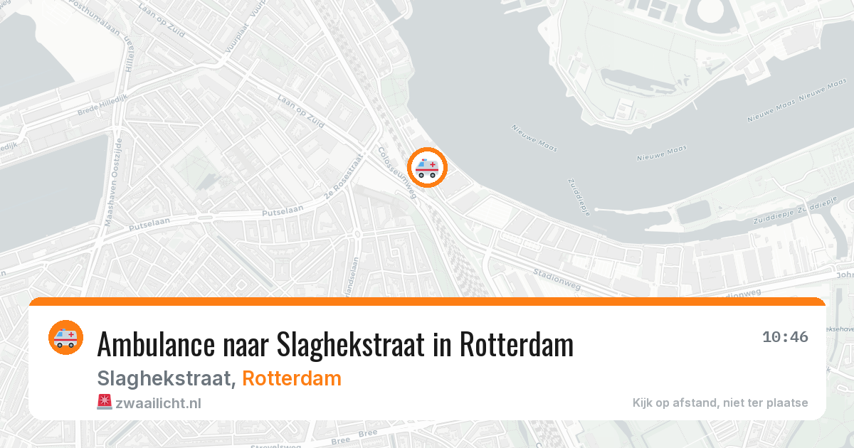 Ambulance naar Slaghekstraat in Rotterdam — 19 mei 2026
