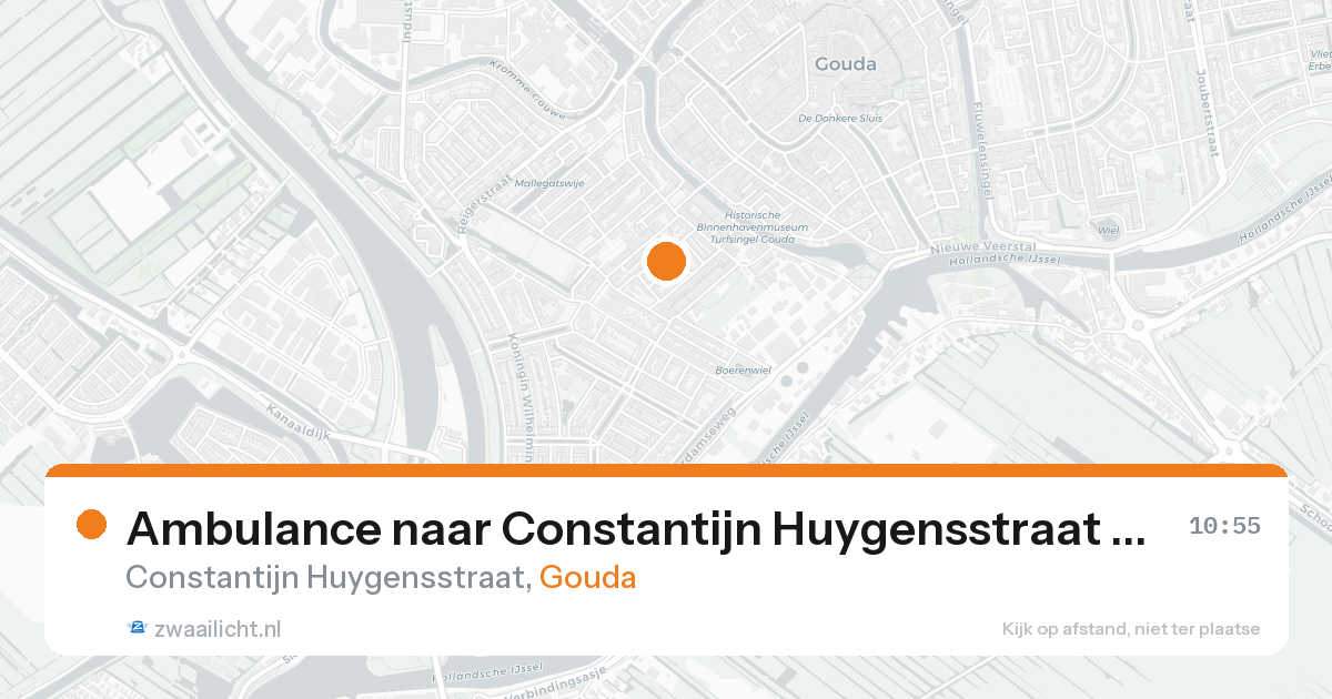 Ambulance naar Constantijn Huygensstraat in Gouda — 18 aug 2026