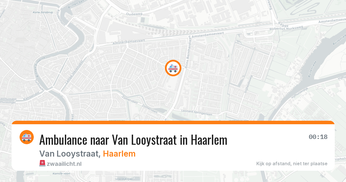 Ambulance naar Van Looystraat in Haarlem — 15 apr 2026