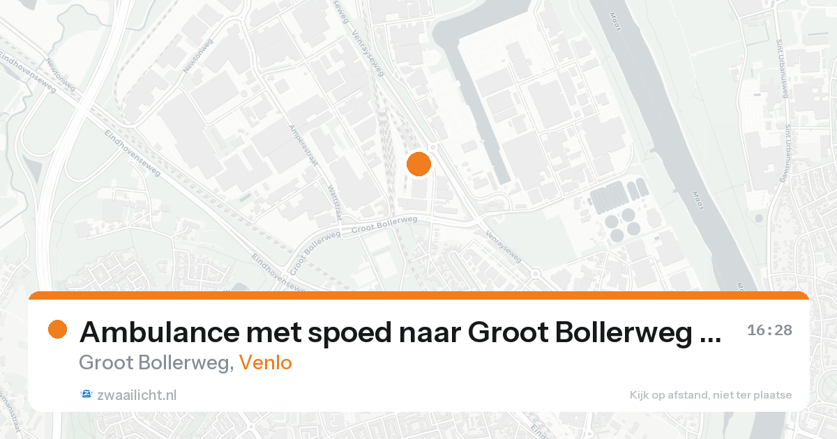 Ambulance met spoed naar Groot Bollerweg in Venlo — 19 aug 2026