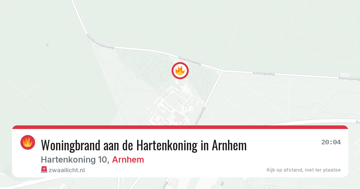 Woningbrand aan de Hartenkoning in Arnhem — 7 aug 2026