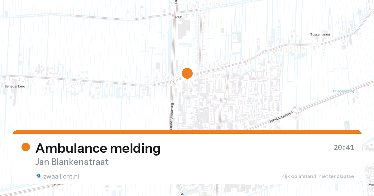 Ambulance melding — 7 mei 2026