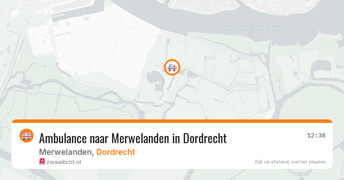 Ambulance naar Merwelanden in Dordrecht — 3 jul 2026