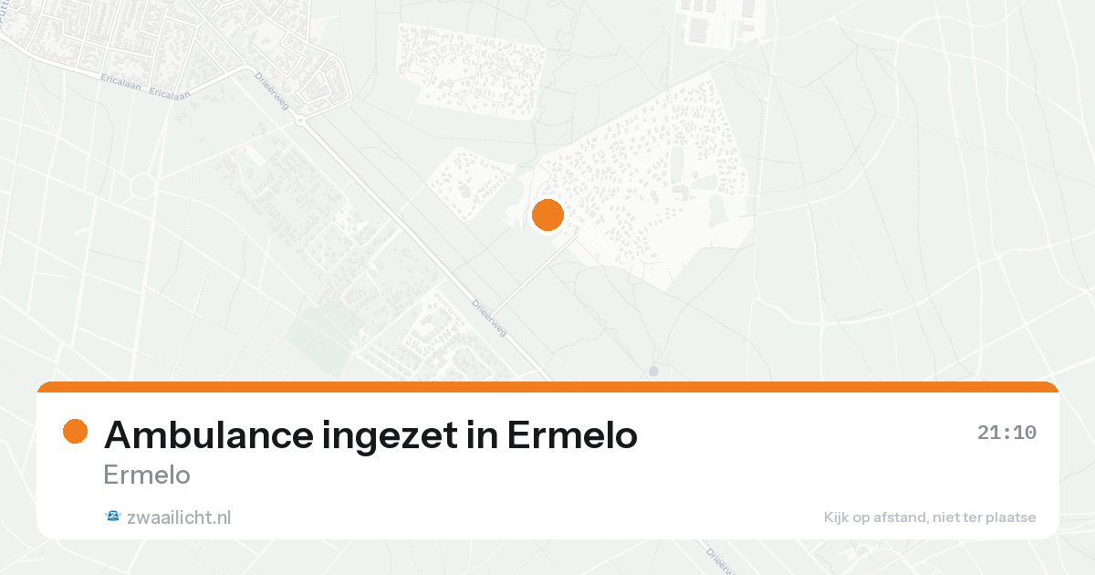 Ambulance ingezet in Ermelo — 29 mei 2026
