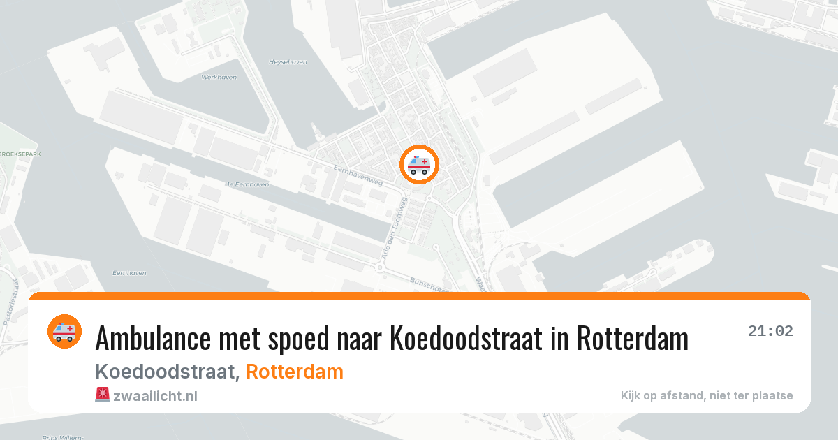 Ambulance met spoed naar Koedoodstraat in Rotterdam — 1 jul 2026