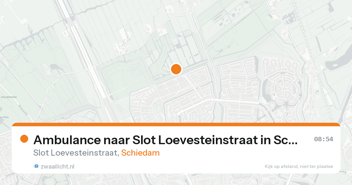 Ambulance naar Slot Loevesteinstraat in Schiedam — 5 jul 2026