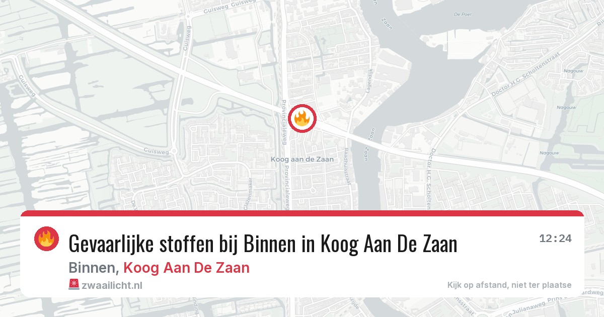 Gevaarlijke stoffen bij Binnen in Koog Aan De Zaan — 27 jul 2026