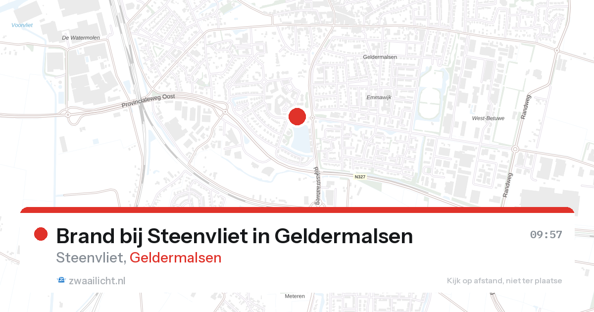 Brand bij Steenvliet in Geldermalsen — 26 aug 2026