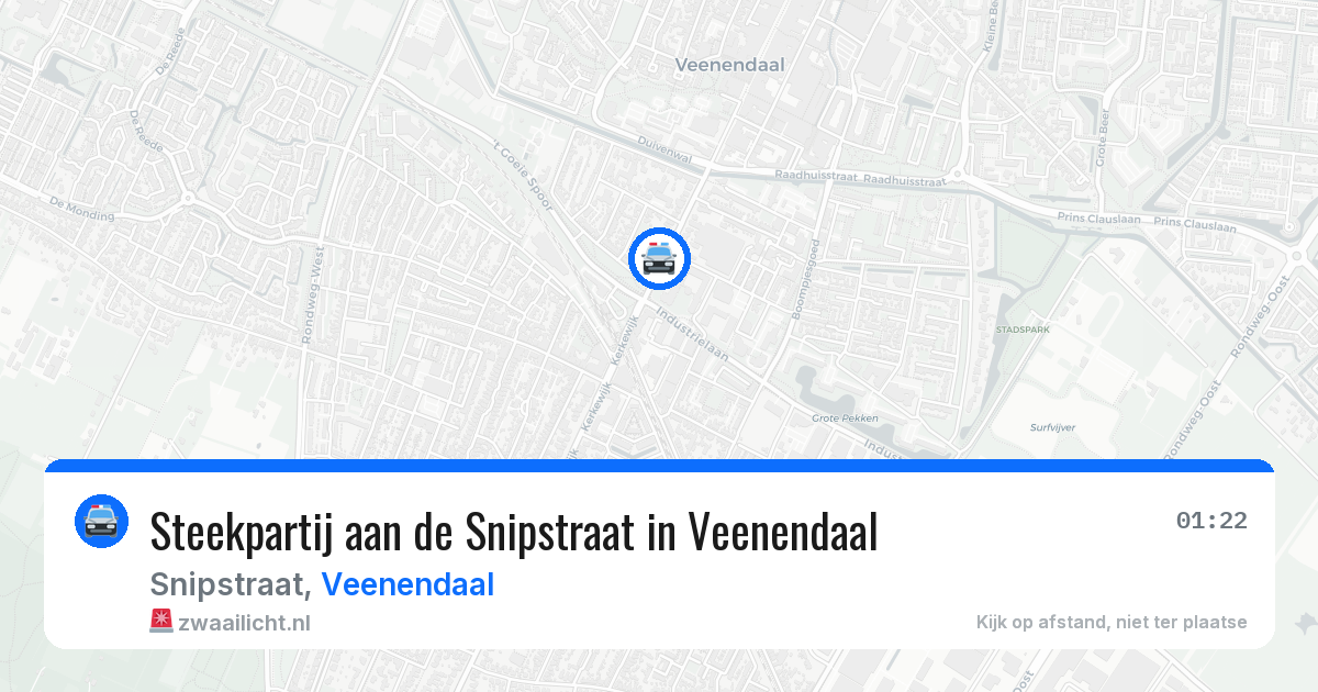 Steekpartij aan de Snipstraat in Veenendaal — 24 mrt 2026