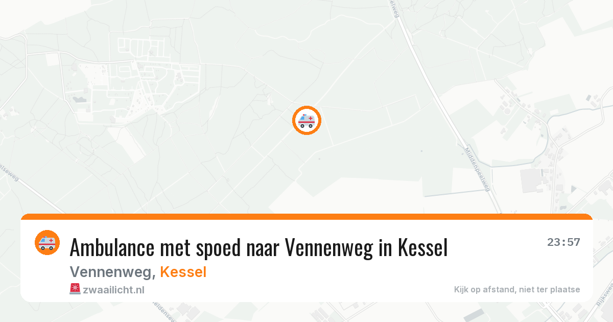 Ambulance met spoed naar Vennenweg in Kessel — 29 apr 2026