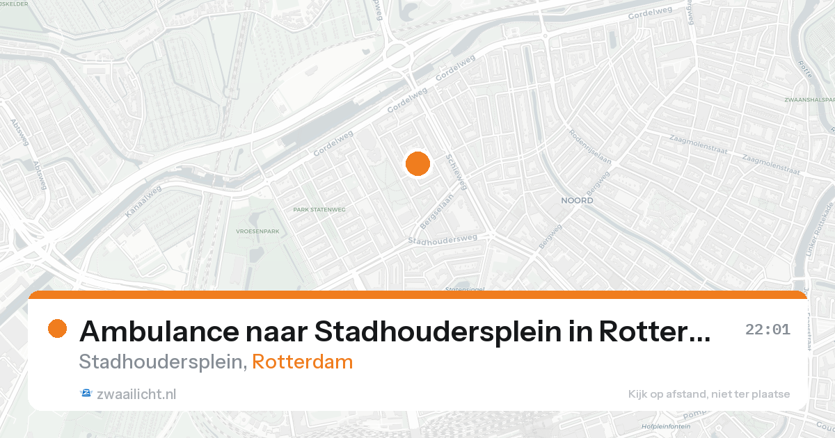 Ambulance naar Stadhoudersplein in Rotterdam — 30 jan 2026