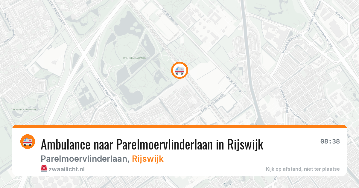 Ambulance naar Parelmoervlinderlaan in Rijswijk — 3 mrt 2026
