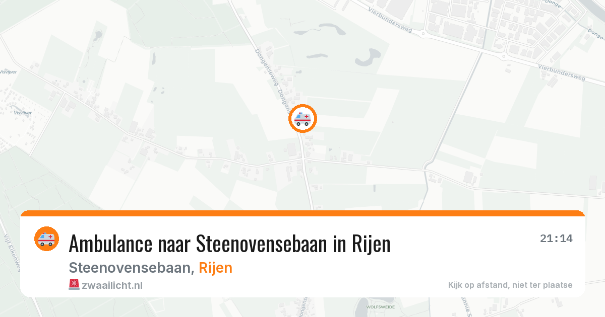 Ambulance naar Steenovensebaan in Rijen — 29 mrt 2026