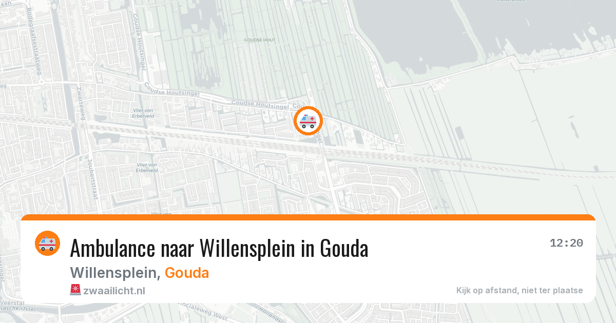 Ambulance naar Willensplein in Gouda — 15 jun 2026