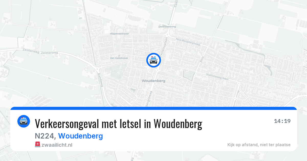 Verkeersongeval met letsel in Woudenberg — 19 mei 2026