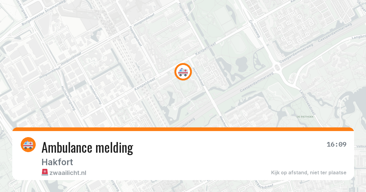 Ambulance melding — 1 jun 2026
