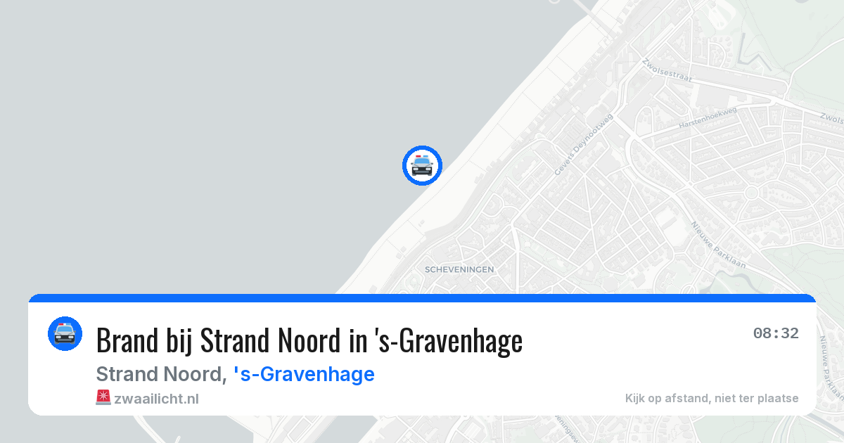 Brand bij Strand Noord in 's-Gravenhage — 24 mrt 2026