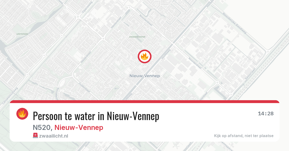 Persoon te water in Nieuw-Vennep — 6 jun 2026