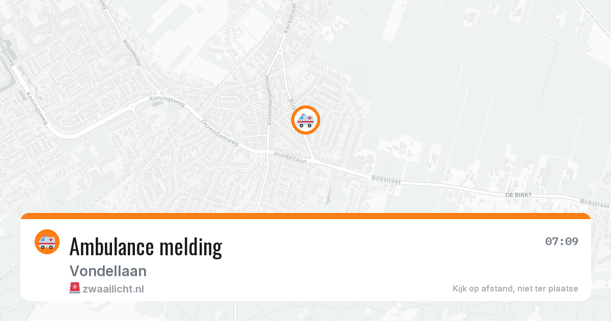 Ambulance melding — 30 mei 2026
