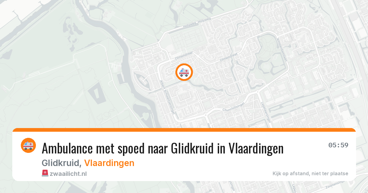 Ambulance met spoed naar Glidkruid in Vlaardingen — 30 jan 2026