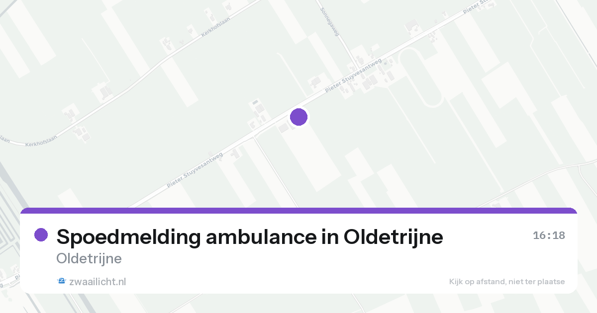 Spoedmelding ambulance in Oldetrijne — 21 aug 2026