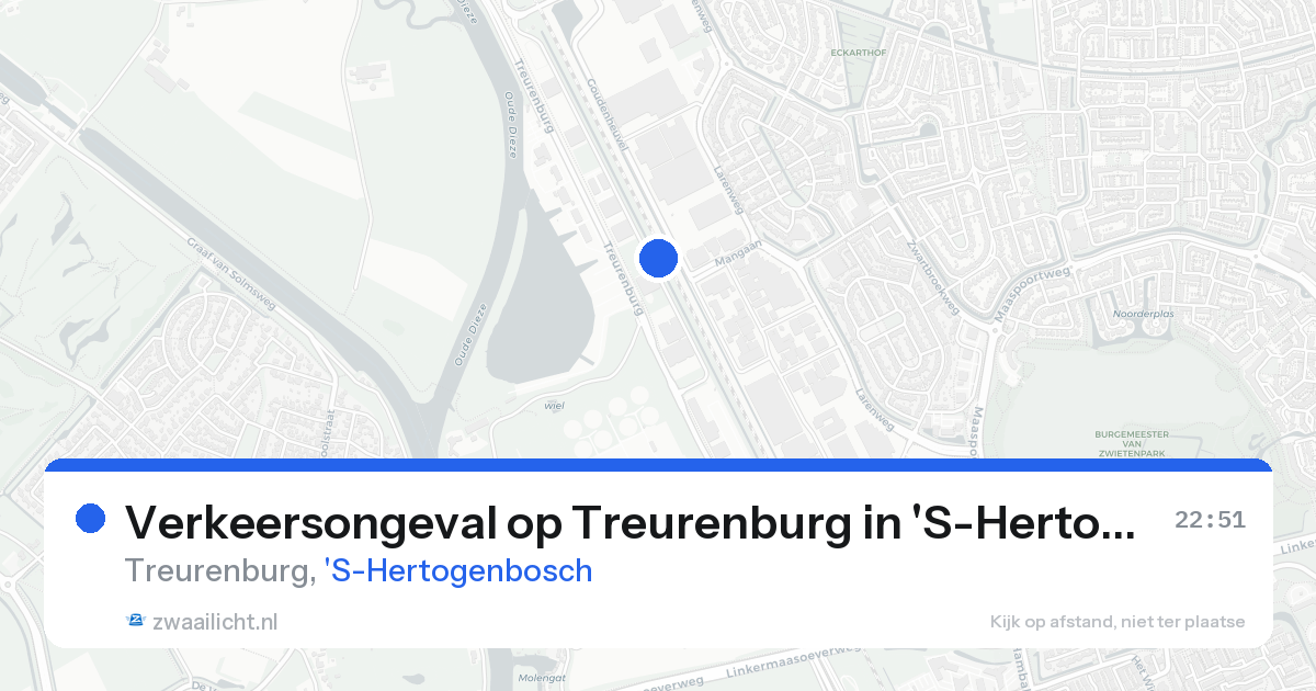 Verkeersongeval op Treurenburg in 'S-Hertogenbosch — 24 aug 2026