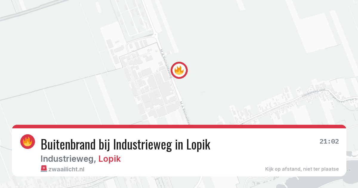 Buitenbrand bij Industrieweg in Lopik — 15 apr 2026