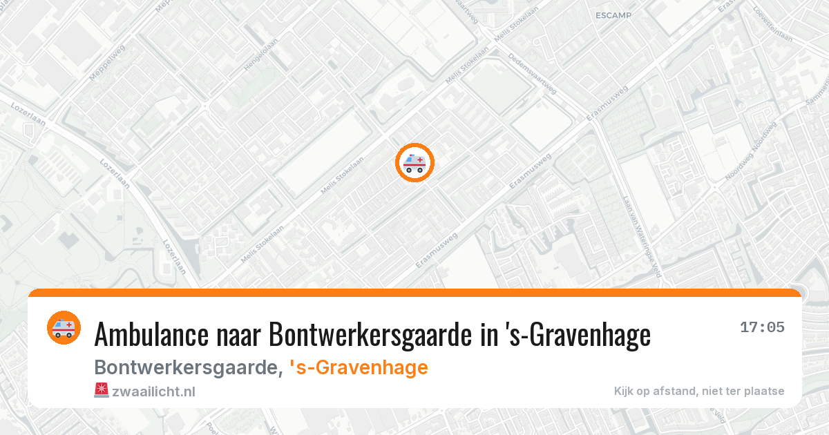 Ambulance naar Bontwerkersgaarde in 's-Gravenhage — 26 jun 2026