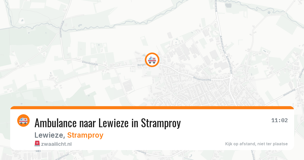 Ambulance naar Lewieze in Stramproy — 28 jun 2026