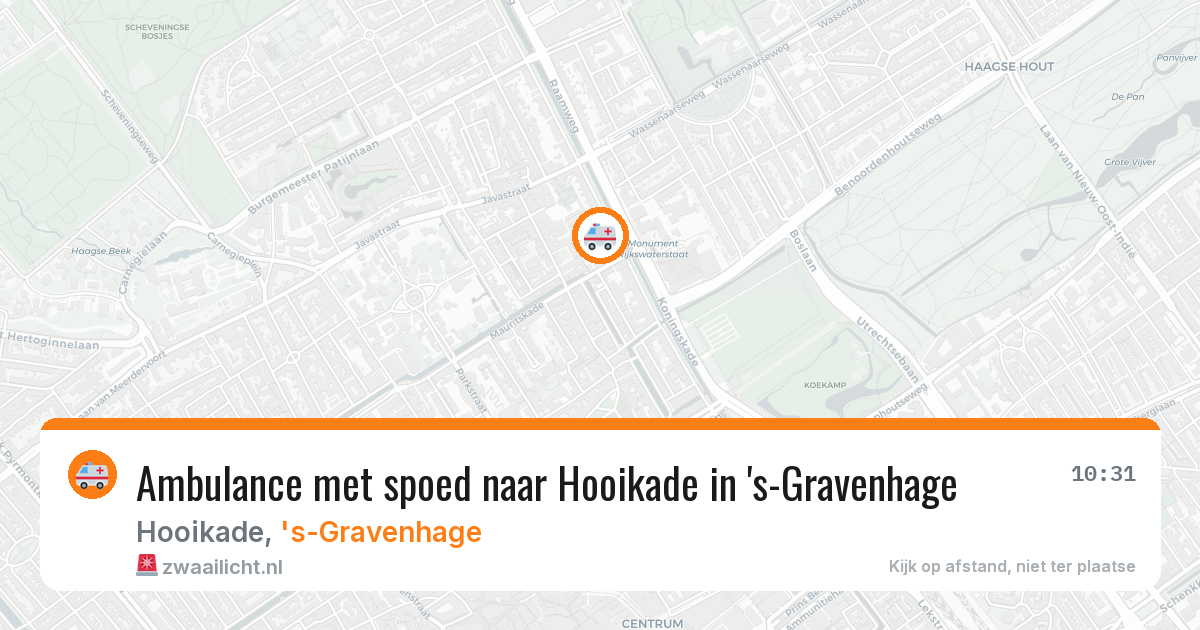 Ambulance met spoed naar Hooikade in 's-Gravenhage — 1 mei 2026