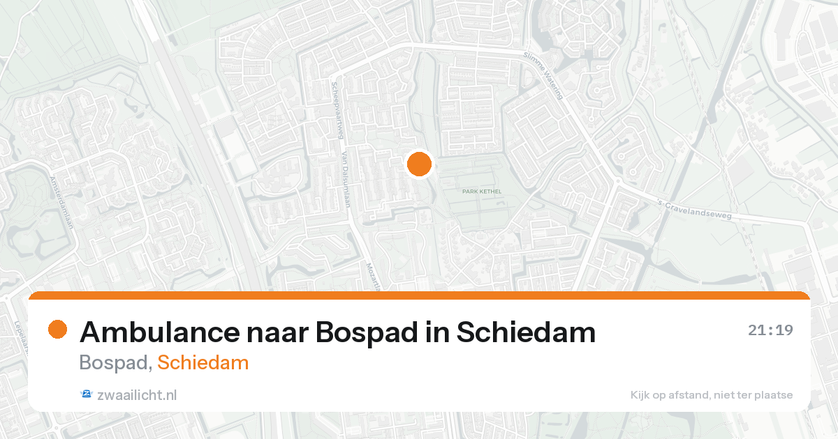 Ambulance naar Bospad in Schiedam — 21 aug 2026