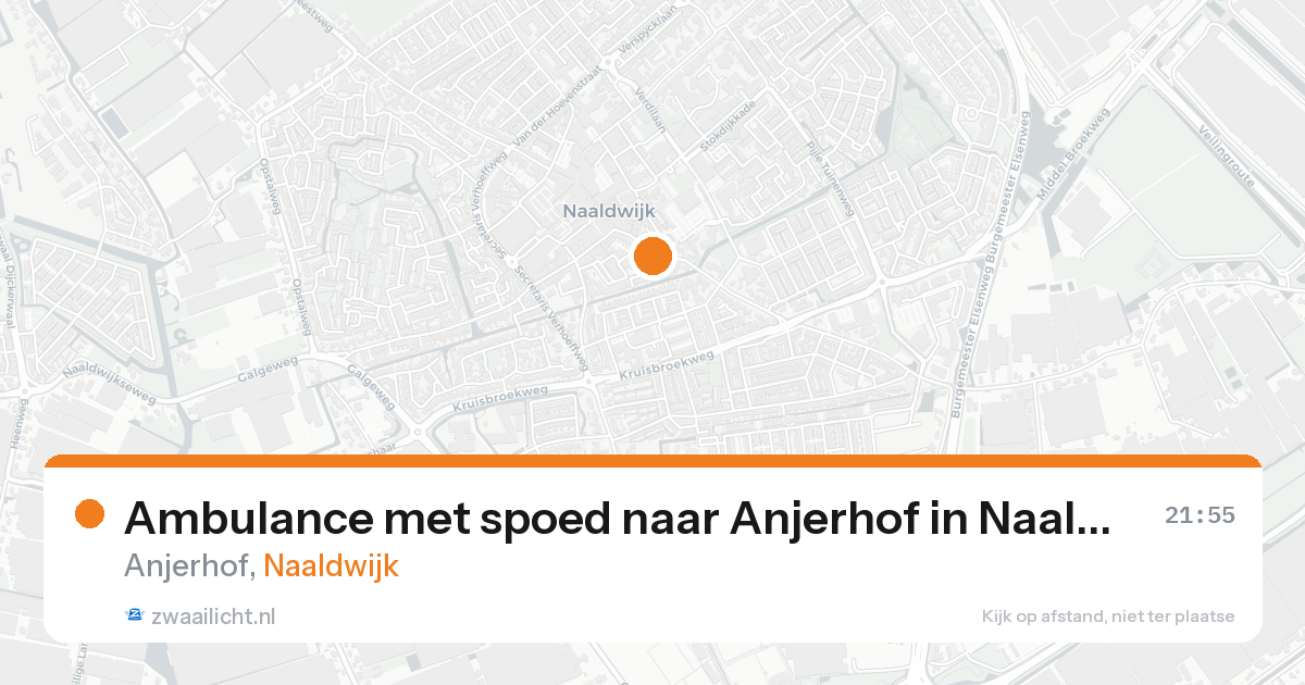 Ambulance met spoed naar Anjerhof in Naaldwijk — 19 aug 2026