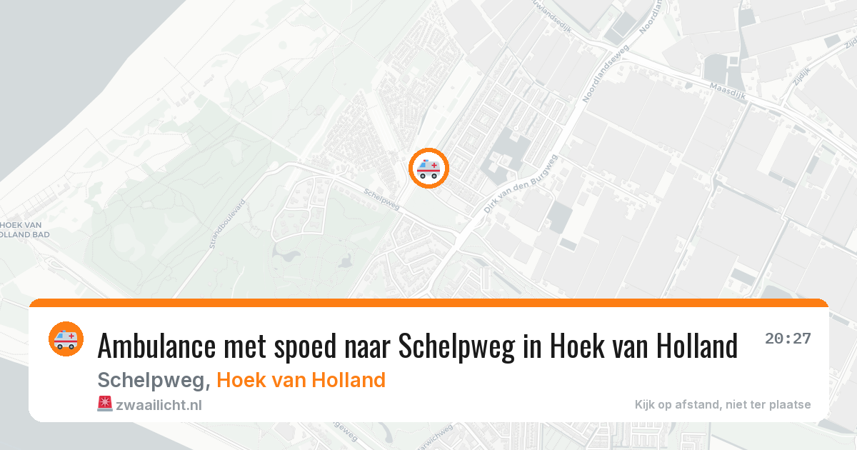 Ambulance met spoed naar Schelpweg in Hoek van Holland — 8 apr 2026