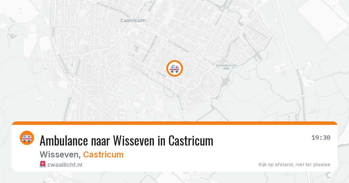 Ambulance naar Wisseven in Castricum — 29 mei 2026