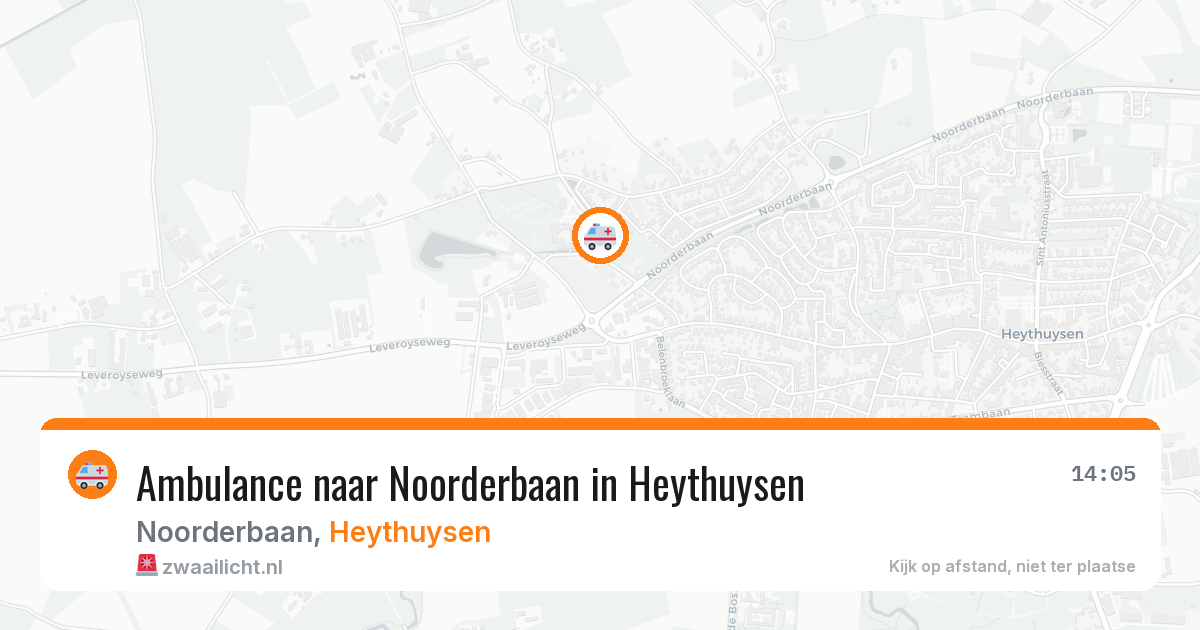 Ambulance naar Noorderbaan in Heythuysen — 9 jul 2026