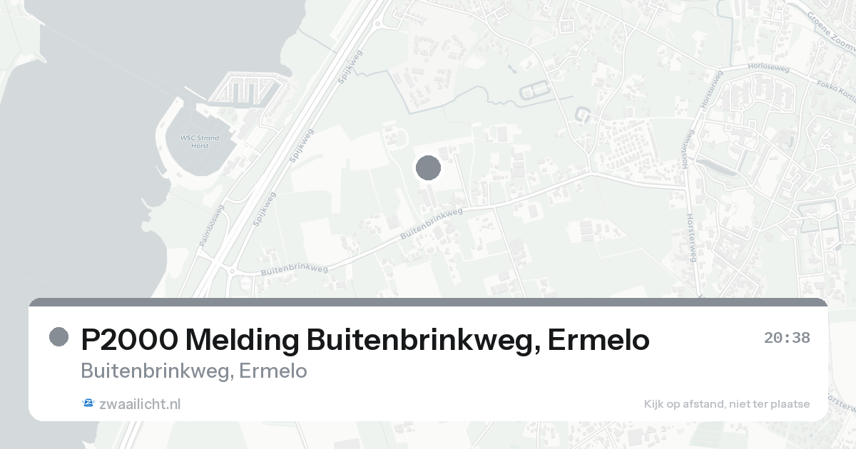 P2000 Melding Buitenbrinkweg, Ermelo — 15 aug 2026