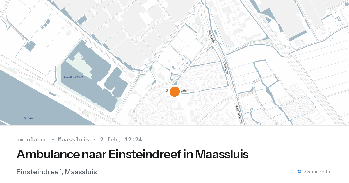 Ambulance naar Einsteindreef in Maassluis — 2 feb 2026