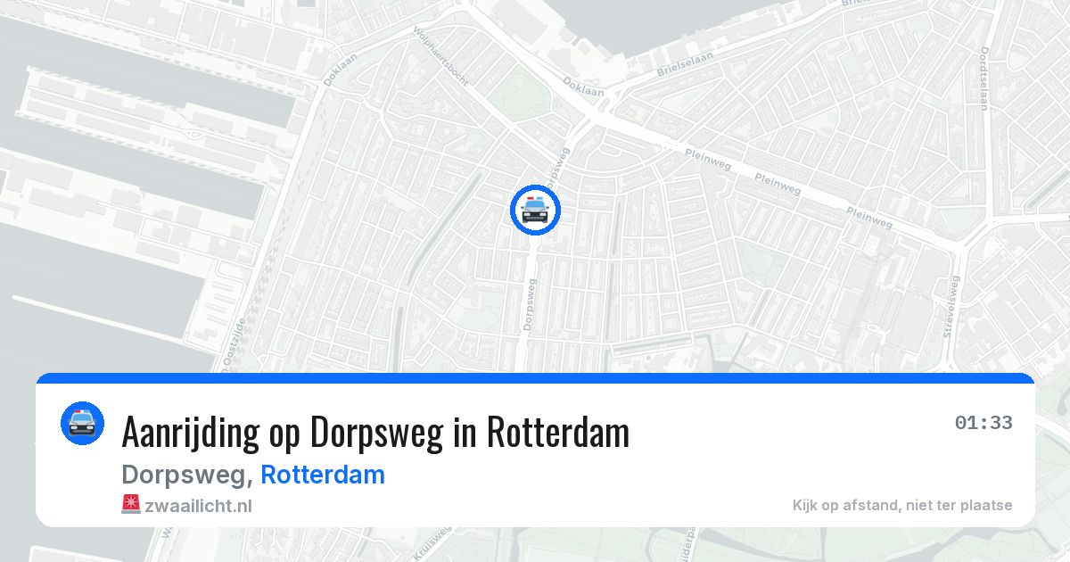 Aanrijding op Dorpsweg in Rotterdam — 12 aug 2026