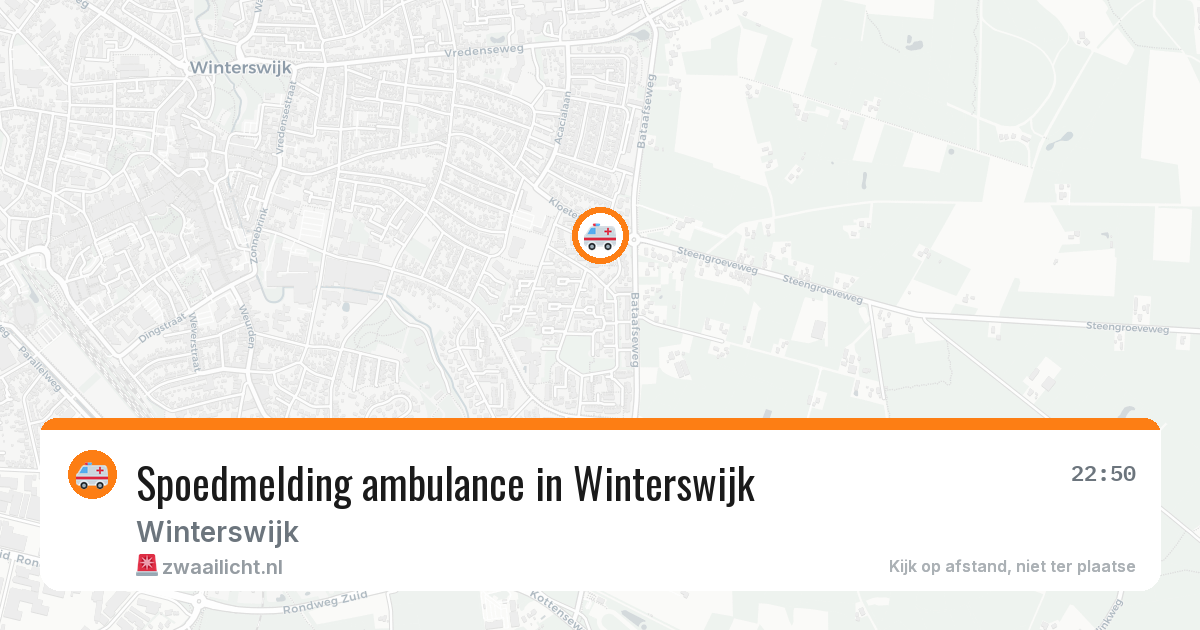 Spoedmelding ambulance in Winterswijk — 6 jul 2026