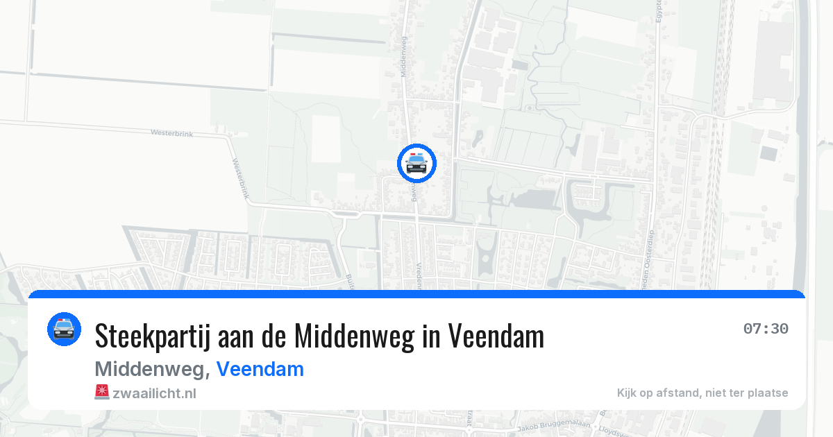 Steekpartij aan de Middenweg in Veendam — 26 apr 2026